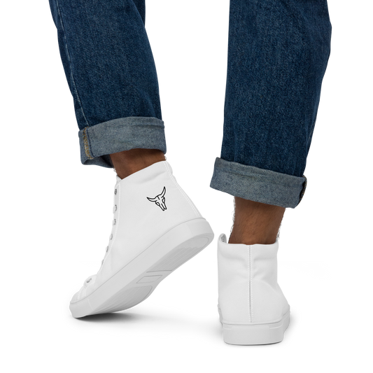 Men’s high top canvas shoes