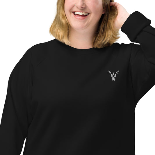 Organic raglan sweatshirt