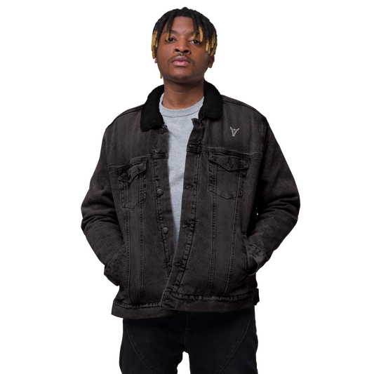 Denim sherpa jacket